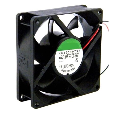 12V 2.6W KD1208PTS1 2Wire Cooling Fan 8cm 8025 80x80x25mm 37CFM in Saudi Arabia