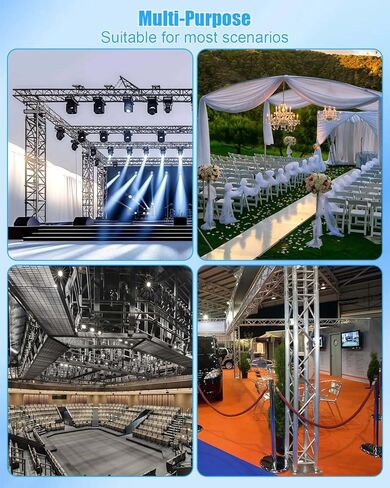 2 قطعة مشابك تروس شديدة التحمل 2 بوصة مقرنة إضاءة ملفوفة، سعة 660 رطل لإضاءة المرحلة من أنبوب OD 40-52 مم in Kuwait