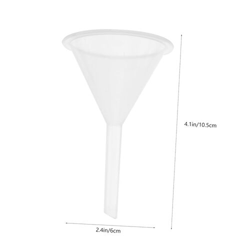 BESTYASH 5Pcs Clear Plastic Funnels Multipurpose Filter Funnel for Easy Liquid Transfer for Oil Changes Additives and Laboratory Use in Saudi Arabia