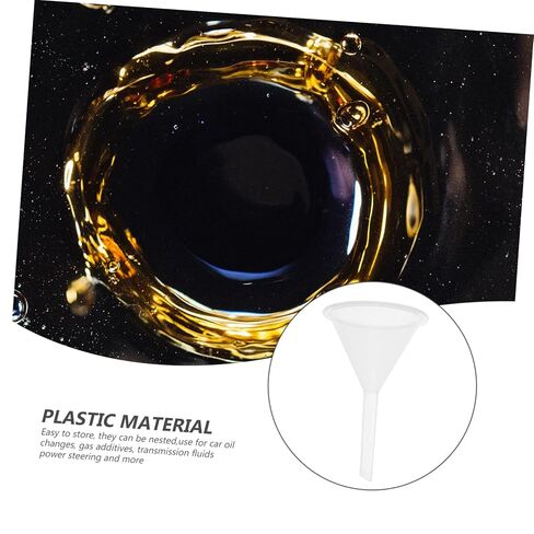 BESTYASH 5Pcs Clear Plastic Funnels Multipurpose Filter Funnel for Easy Liquid Transfer for Oil Changes Additives and Laboratory Use in Saudi Arabia