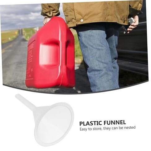 BESTYASH 5Pcs Clear Plastic Funnels Multipurpose Filter Funnel for Easy Liquid Transfer for Oil Changes Additives and Laboratory Use in Saudi Arabia