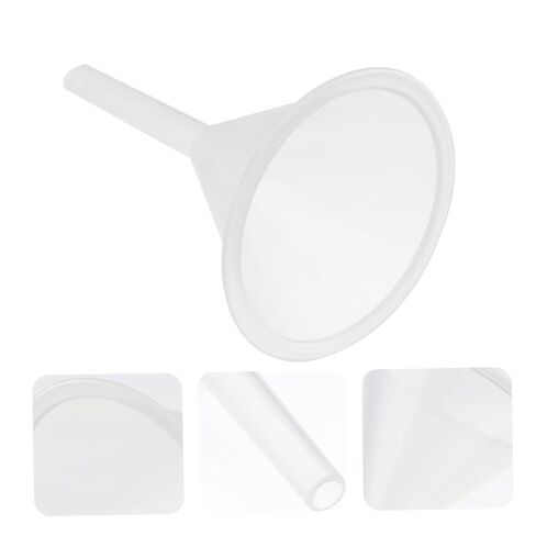 BESTYASH 5Pcs Clear Plastic Funnels Multipurpose Filter Funnel for Easy Liquid Transfer for Oil Changes Additives and Laboratory Use in Saudi Arabia