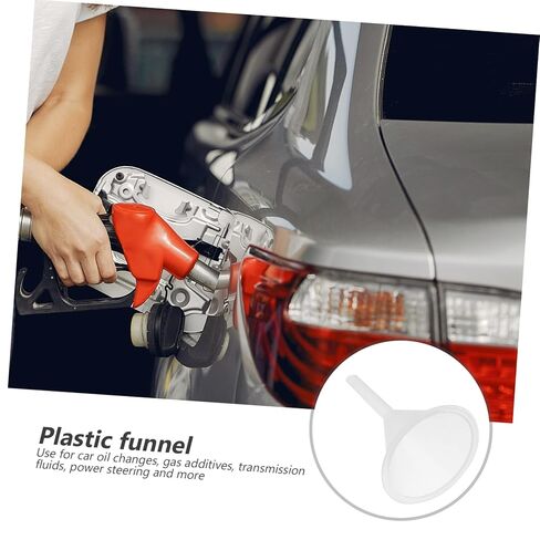 BESTYASH 5Pcs Clear Plastic Funnels Multipurpose Filter Funnel for Easy Liquid Transfer for Oil Changes Additives and Laboratory Use in Saudi Arabia