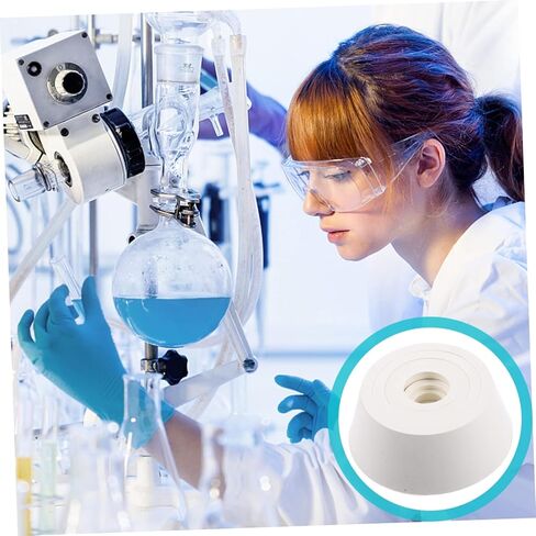 Cabilock 1Set Laboratory Funnel Flask Adapter Set Rubber Tapered Collar Filter Gaskets for Efficient Filtration Compatible with Various Flask and Easy to Use in Saudi Arabia