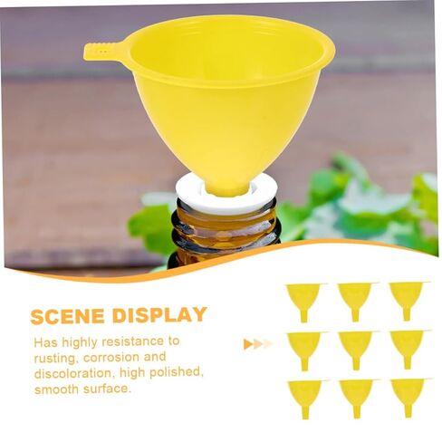 Cabilock 16Pcs Wide Mouth Scientific Plastic Funnel Laboratory Funnels for Easy Liquid Transfer Classroom Home and Laboratory Use in Saudi Arabia
