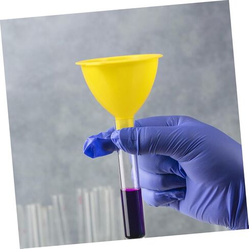 Cabilock 16Pcs Wide Mouth Scientific Plastic Funnel Laboratory Funnels for Easy Liquid Transfer Classroom Home and Laboratory Use in Saudi Arabia