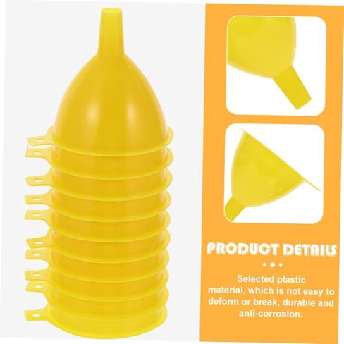 Cabilock 16Pcs Wide Mouth Scientific Plastic Funnel Laboratory Funnels for Easy Liquid Transfer Classroom Home and Laboratory Use in Saudi Arabia