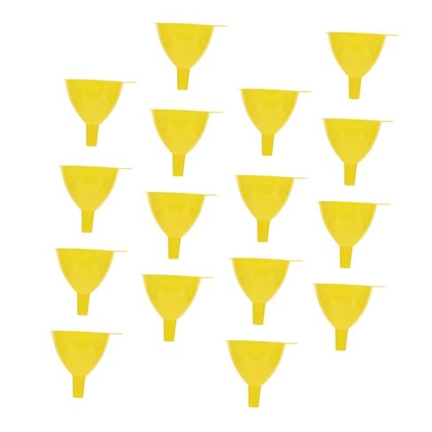 Ciieeo 16pcs Laboratory Plastic Funnel Wide-Mouth Filling Funnel for Bottles Scientific in Saudi Arabia