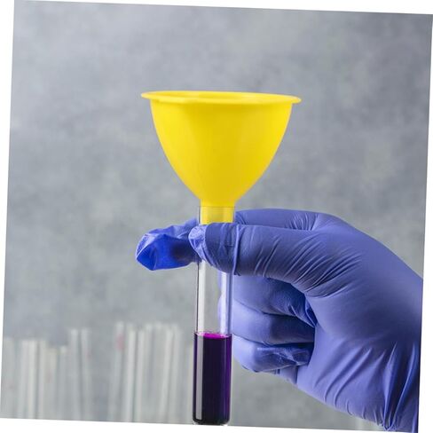 Ciieeo 16pcs Laboratory Plastic Funnel Wide-Mouth Filling Funnel for Bottles Scientific in Saudi Arabia