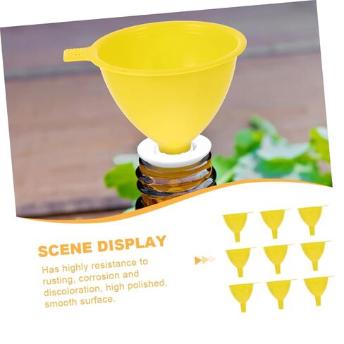 Ciieeo 16pcs Laboratory Plastic Funnel Wide-Mouth Filling Funnel for Bottles Scientific in Saudi Arabia
