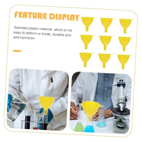Ciieeo 16pcs Laboratory Plastic Funnel Wide-Mouth Filling Funnel for Bottles Scientific in Saudi Arabia