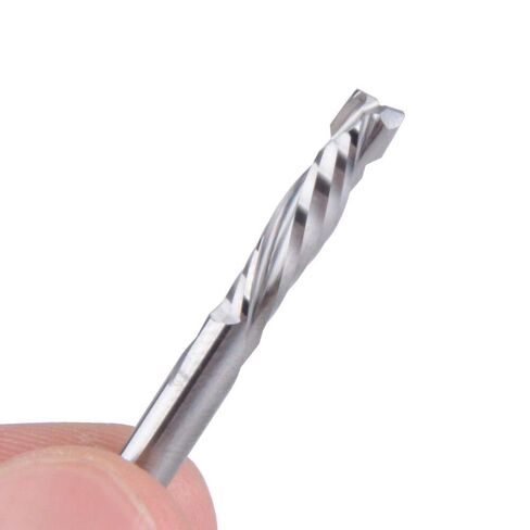 5Pcs Carbide End Mills Up & Down Cut CNC Spiral Router Bits 4x17mm 2 Flute Woodworking for Wood PVC MDF Plastic in Saudi Arabia