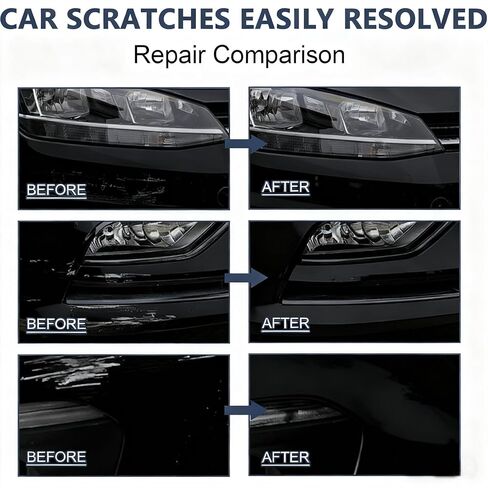 قلم مزيل خدوش السيارة - قلم سحري لجميع السيارات، قلم طلاء مقاوم للطقس للخدوش البسيطة على الطلاء الشفاف، إصلاح سريع، يناسب جميع ألوان المركبات، مناسب للسفر (قطعتان) in Kuwait