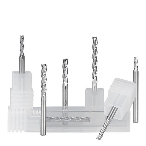 1pcs Tungsten Carbide Flat End Mill Cutter 3.175mm Shank Milling Flute CNC Router Bit Spiral for MDF Acrylic Wood Aluminum Cutting in Saudi Arabia