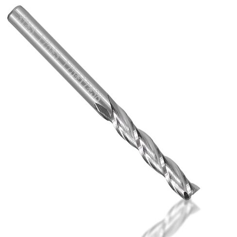 1pcs Tungsten Carbide Flat End Mill Cutter 3.175mm Shank Milling Flute CNC Router Bit Spiral for MDF Acrylic Wood Aluminum Cutting in Saudi Arabia