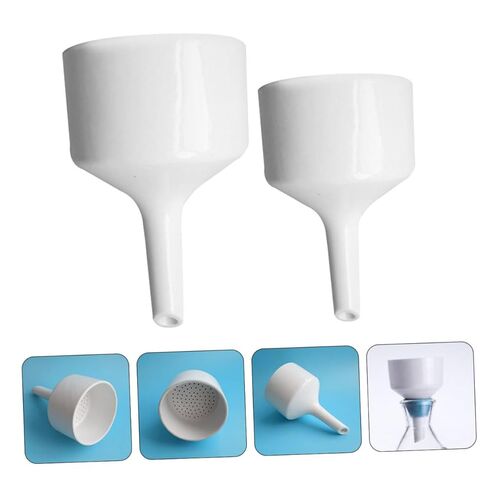 2pcs Laboratory Funnels Wide Mouth Scientific Filter Funnels for Liquid Transfer Material for High Temperature Resistance for Research and Experiments in Saudi Arabia