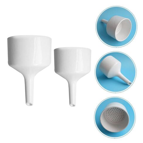2pcs Laboratory Funnels Wide Mouth Scientific Filter Funnels for Liquid Transfer Material for High Temperature Resistance for Research and Experiments in Saudi Arabia