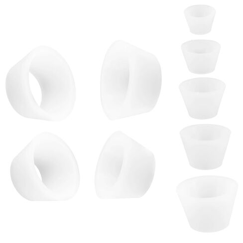 PRETYZOOM 9-Piece Silicone Sealing Ring Funnel Filtering Kit Tapered Collar Flask Funnel Attachments for Vacuum Flask Easy to Install Filter Adapter Set in Saudi Arabia