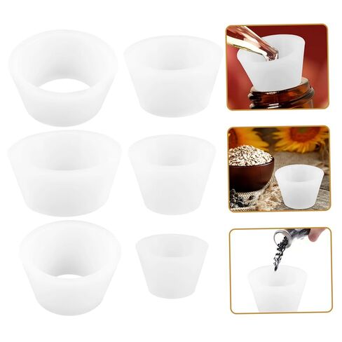 PRETYZOOM 9-Piece Silicone Sealing Ring Funnel Filtering Kit Tapered Collar Flask Funnel Attachments for Vacuum Flask Easy to Install Filter Adapter Set in Saudi Arabia