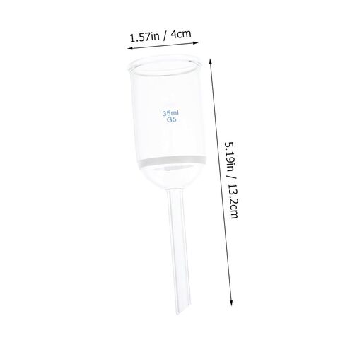 GANAZONO Borosilicate Glass Funnel for Laboratory Use Acid and Alkali Resistant Filtering Funnel Sand Core Design for Experiments and Science Applications in Saudi Arabia