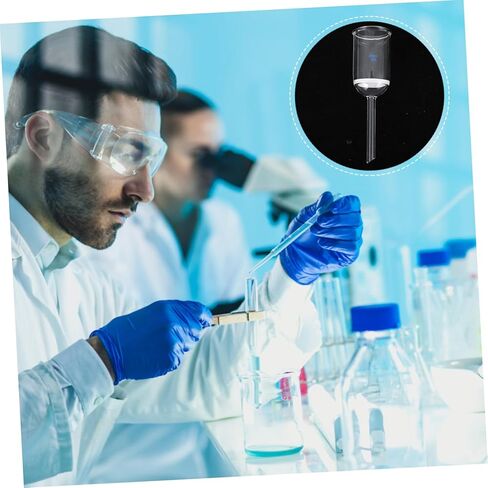 GANAZONO Borosilicate Glass Funnel for Laboratory Use Acid and Alkali Resistant Filtering Funnel Sand Core Design for Experiments and Science Applications in Saudi Arabia