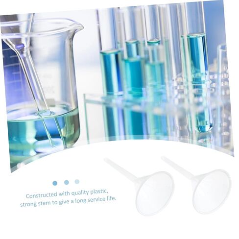 Luxshiny 75mm Scientific Plastic Funnel Triangular PP Material Laboratory Use 10-Piece Set for Liquid Transfer and Filtration in Saudi Arabia