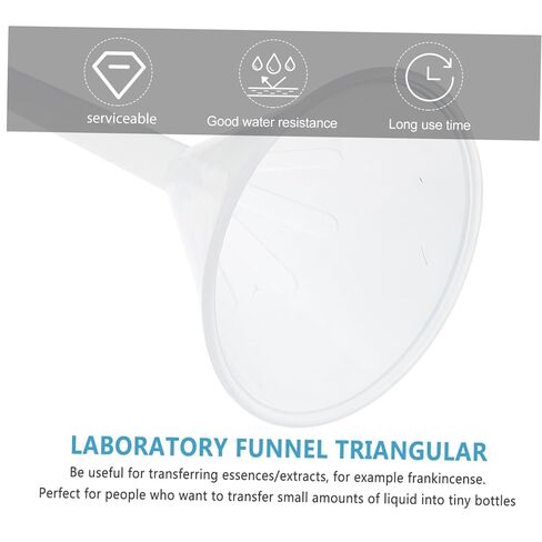 Ciieeo 12pcs Plastic Funnel Set Laboratory Funnel Powder for Dosing Oil for School in Saudi Arabia