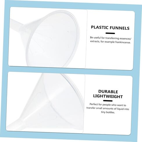 Ciieeo 12pcs Plastic Funnel Set Laboratory Funnel Powder for Dosing Oil for School in Saudi Arabia