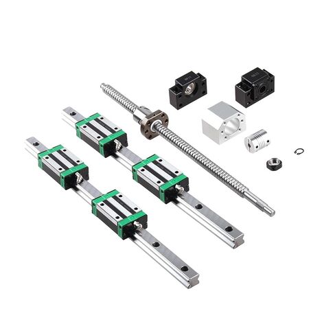 2 أدلة خطية HGR15 (600-1500 مم) + 4 كتل HGH15CA + طقم براغي كروية SFU1605 (1605-1200 HGR15-1200) in Kuwait