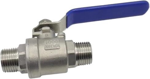 1/2 "3/4" 1 "1-1/4" 1-1/2 "2" خيط خارجي 304 الفولاذ المقاوم للصدأ صمام كروي ثنائي الاتجاه(1) in Kuwait