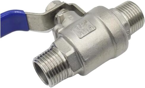 1/2 "3/4" 1 "1-1/4" 1-1/2 "2" خيط خارجي 304 الفولاذ المقاوم للصدأ صمام كروي ثنائي الاتجاه(1) in Kuwait