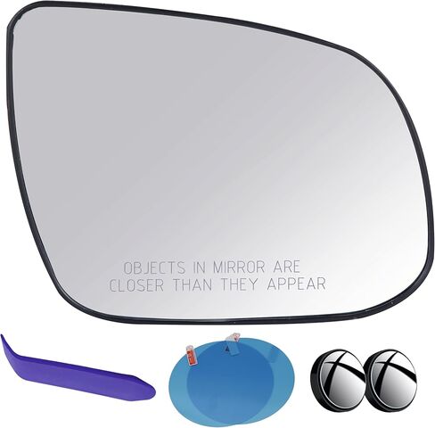 EAP DRIVER Side Mirror Glass متوافق مع Kia Forte 2009-2013 ، Forte5 2009-2013 ، Forte Koup 2009-2013 ، Hate ، 876111m110 876111m010 in Kuwait