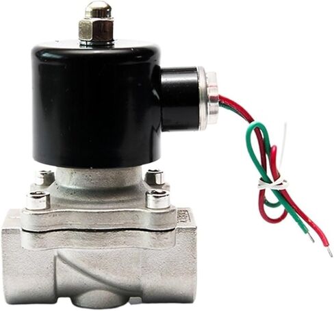 1/2 "3/8" 3/4 "1" صمام الملف اللولبي من الفولاذ المقاوم للصدأ مغلق عادة 220VAC 12VDC 24VDC 110VAC 24VAC صمام الملف اللولبي (1، BSP_380VAC) in Kuwait