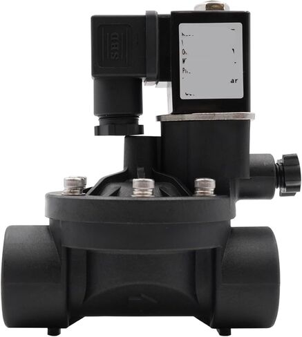 صمام الملف اللولبي البلاستيكي المغلق عادة أو المفتوح عادة AC220V ثنائي الاتجاه مع مفتاح يدوي وصمام مياه لضبط التدفق. (1 14،G_AC 220V_مغلق عادي) in Kuwait