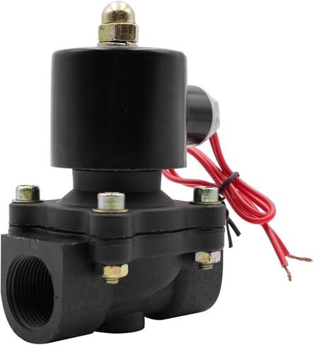 DN08/10/15/20/25/32/40/50 AC220VDC12V24V صمام الملف اللولبي البلاستيكي المغلق عادة، صمام تبديل صمام المياه، مقاوم للتآكل (1، تيار مستمر 12 فولت) in Kuwait