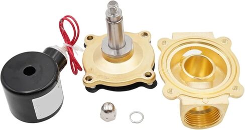 G 1/8" 1/4" 3/8" 1/2" 3/4" 1" 1-1/4" 1-1/2" 2" صمام الملف اللولبي، مغلق عادة، هوائي، ماء، زيت، هواء، AC2 20V DC 12V 24V(1,DC 24V_NBR) in Kuwait