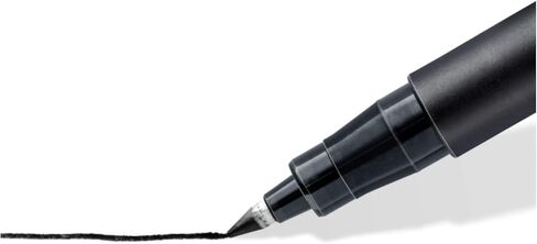 قلم برأس من الألياف من Staedtler، دائم، ذو نقطة رفيعة، 12/صندوق، حبر أسود (STD318A69) in Saudi Arabia