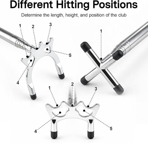 عصا جسر حمام السباحة قابلة للسحب بمقبض EVA باللون الفضي مع 3 رؤوس جسر قابلة للإزالة، صليب مرتفع ومنخفض لزاوية متعددة للقطات طويلة المدى تنكمش إلى 12.8 بوصة ملحق جديلة البلياردو لطاولة البلياردو in Kuwait