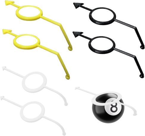 6 عبوات من مساعدات تدريب البلياردو، مدرب كرة جديلة، مساعدة في التصويب للكرات مقاس 2-1/4 بوصة، ملحقات البلياردو، مثالية للمبتدئين واللاعبين المتوسطين (أبيض/أصفر/أسود) in Kuwait