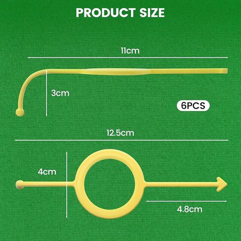 6 عبوات من مساعدات تدريب البلياردو، مدرب كرة جديلة، مساعدة في التصويب للكرات مقاس 2-1/4 بوصة، ملحقات البلياردو، مثالية للمبتدئين واللاعبين المتوسطين (أبيض/أصفر/أسود) in Kuwait