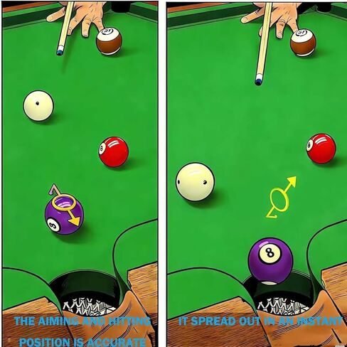 6 عبوات من مساعدات تدريب البلياردو، مدرب كرة جديلة، مساعدة في التصويب للكرات مقاس 2-1/4 بوصة، ملحقات البلياردو، مثالية للمبتدئين واللاعبين المتوسطين (أبيض/أصفر/أسود) in Kuwait