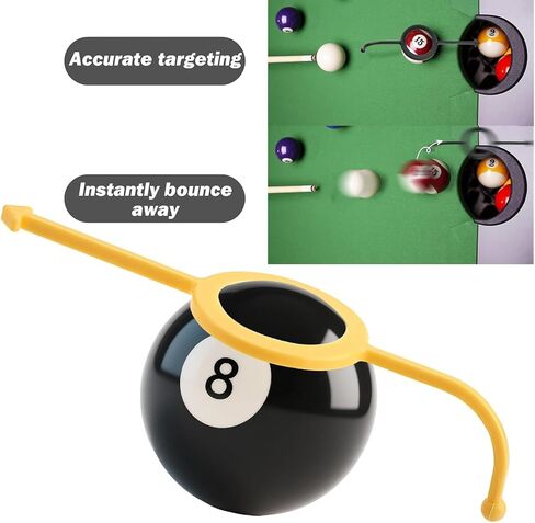 6 عبوات من مساعدات تدريب البلياردو، مدرب كرة جديلة، مساعدة في التصويب للكرات مقاس 2-1/4 بوصة، ملحقات البلياردو، مثالية للمبتدئين واللاعبين المتوسطين (أبيض/أصفر/أسود) in Kuwait