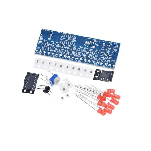 3 Sets of Flowing LED Kit NE555 + CD4017 Flowing Water Lamp Module LED Light DIY Kit Electronic Production Suite(Soldering Required) in Saudi Arabia