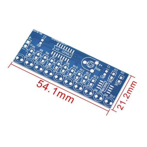 3 Sets of Flowing LED Kit NE555 + CD4017 Flowing Water Lamp Module LED Light DIY Kit Electronic Production Suite(Soldering Required) in Saudi Arabia