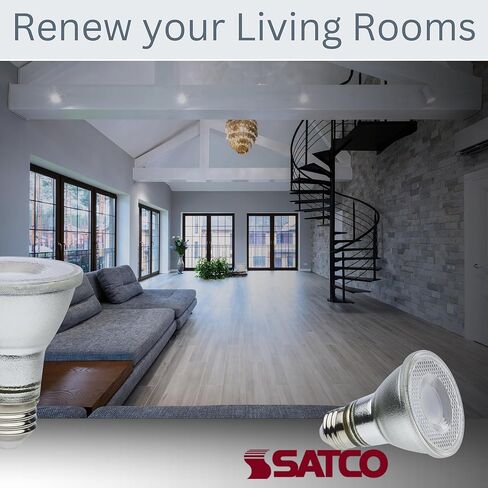Satco S11496 7 Watt Econo LED PAR20; 5000K; 35 Degree Beam Angle; Medium Base; 120-277 Volt; Silver Finish in Saudi Arabia