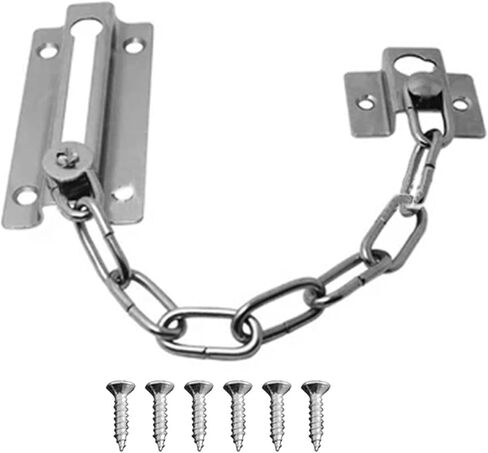 قفل سلسلة من الفولاذ المقاوم للصدأ مضاد للسرقة، قفل سلسلة للباب مضاد للسرقة، قفل سلسلة للباب، قفل تلسكوبي مع برغي in Kuwait