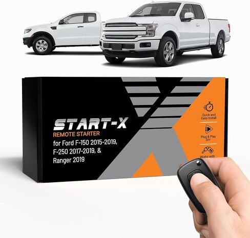 مجموعة Start-X Remote Starter Kit لـ Ford F-150/F-250/F-350، Ranger، Transit، Transit Connect، Bronco Sport، Edge، Escape، Expedition & Explorer | اضغط لبدء التشغيل والإشعال بالمفتاح | تثبيت التوصيل والتشغيل in Saudi Arabia