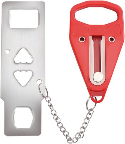 جهاز مضاد للقفل للباب المحمول بقفل سلسلة مع حاجز سميك من الفولاذ المقاوم للصدأ، حارس أمان عالي التحمل من نوع السلسلة in Kuwait