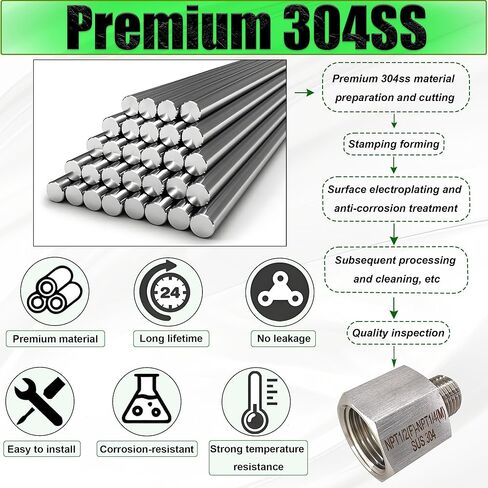 Reducer Adapter Fitting, 1/4" NPT Female x 1/8" NPT Male Reducing Pipe Connector 304 Stainless Steel Reducer Adapters Pipe Fittings (1/4" Female x 1/8" Male) in Saudi Arabia