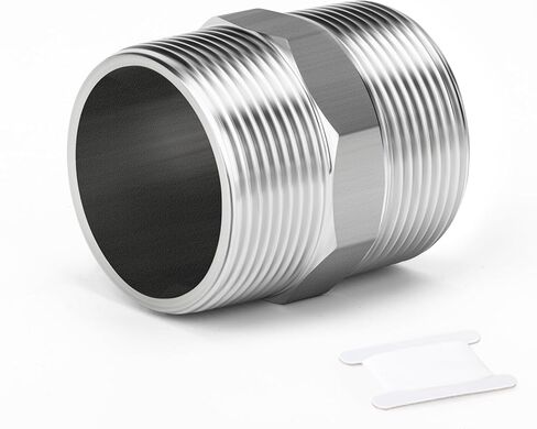 TAISHER 5PCS 304 Stainless Steel New Hex Nipple, 1/2" NPT Male x 1/2" NPT Male, Pipe Adapter Fitting in Saudi Arabia